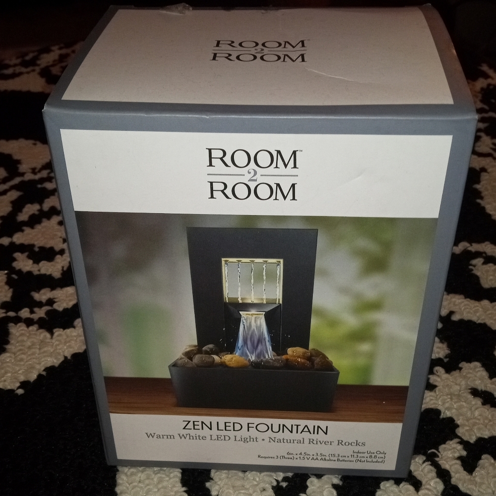 Room 2 Room Zen LED Fountain - Black